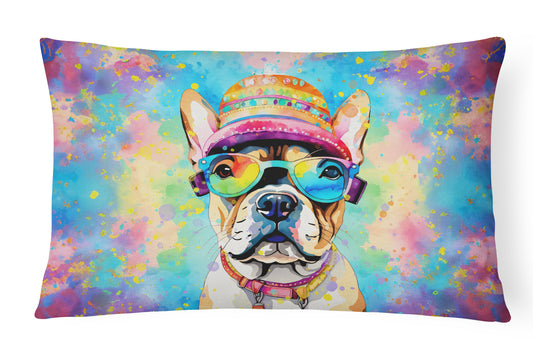 Buy this French Bulldog Hippie Dawg Throw Pillow