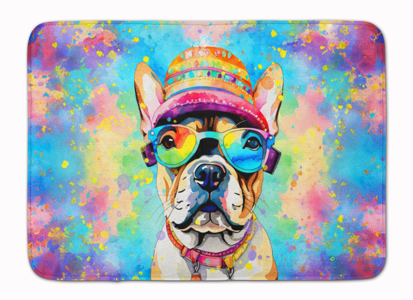 Buy this French Bulldog Hippie Dawg Memory Foam Kitchen Mat