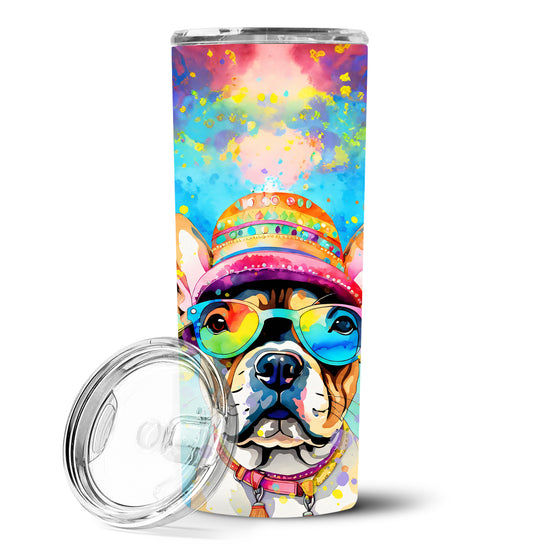 Buy this French Bulldog Hippie Dawg Stainless Steel Skinny Tumbler