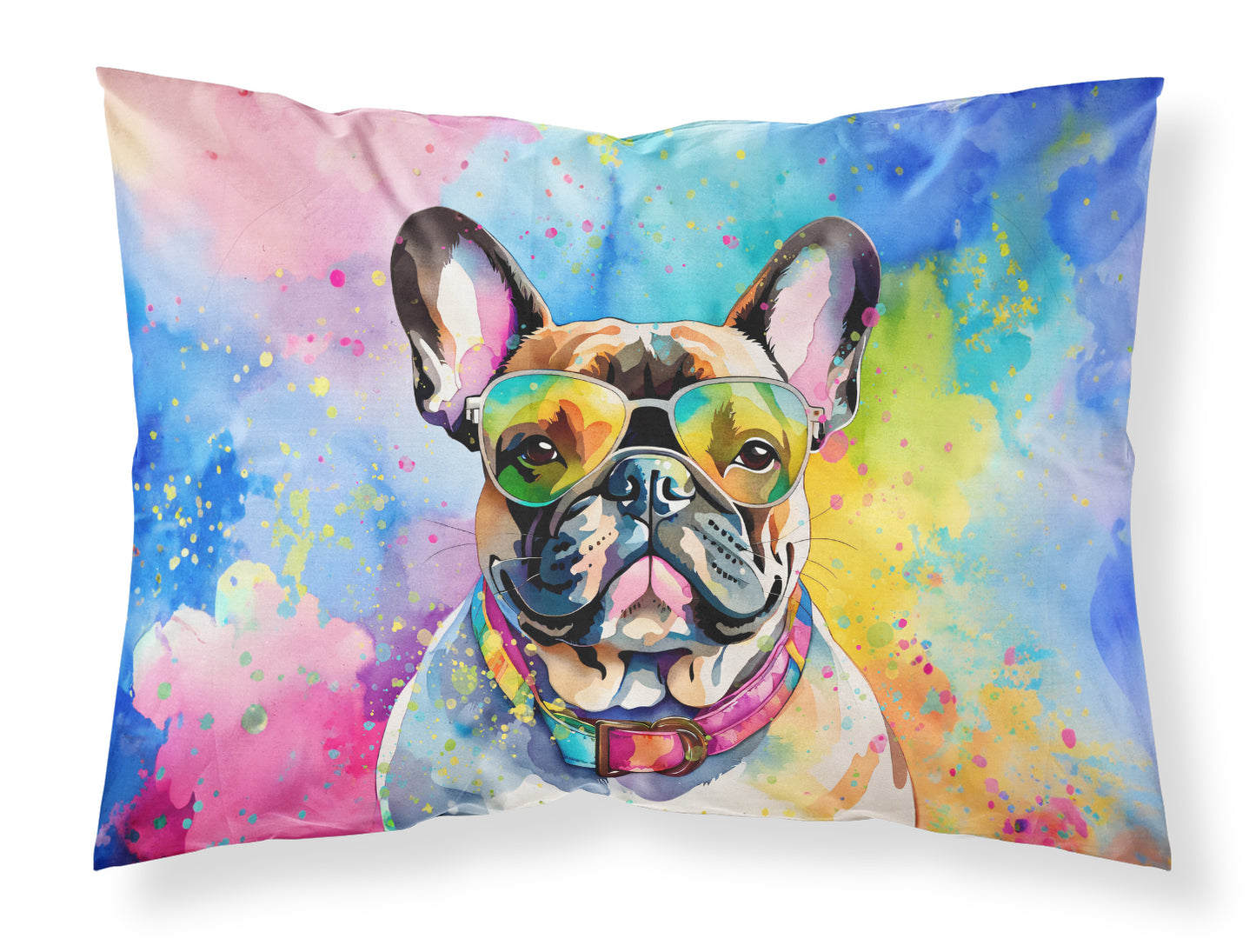 Buy this French Bulldog Hippie Dawg Standard Pillowcase