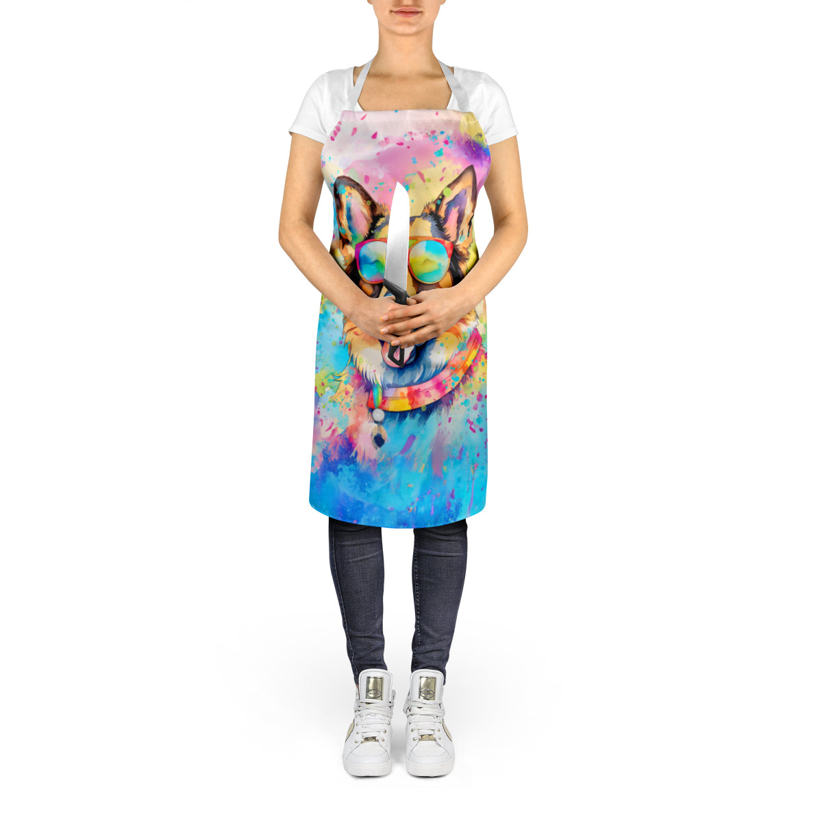 German Shepherd Hippie Dawg Apron