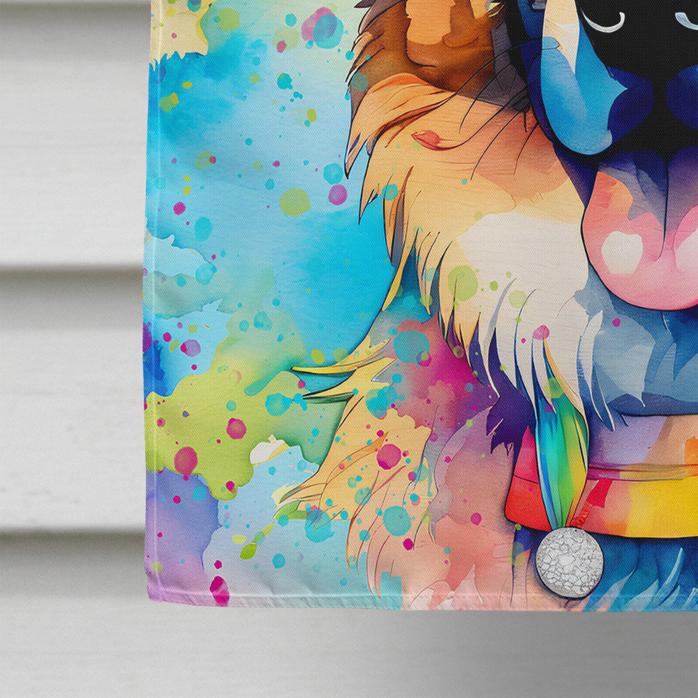 German Shepherd Hippie Dawg House Flag