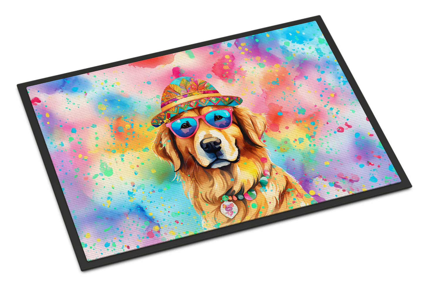 Buy this Golden Retriever Hippie Dawg Doormat