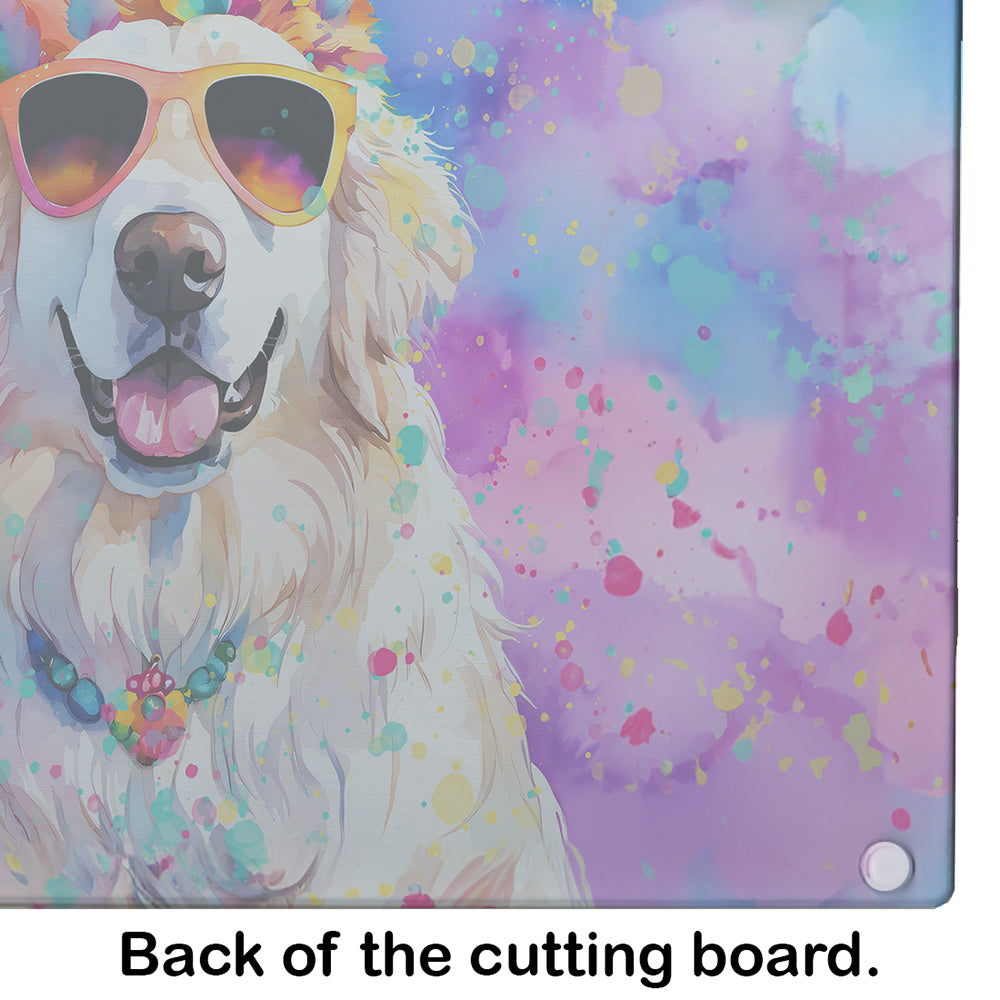 Great Pyrenees Hippie Dawg Glass Cutting Board