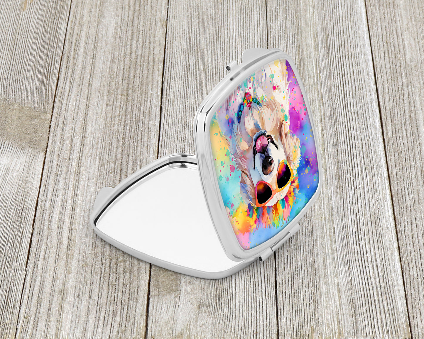 Great Pyrenees Hippie Dawg Compact Mirror