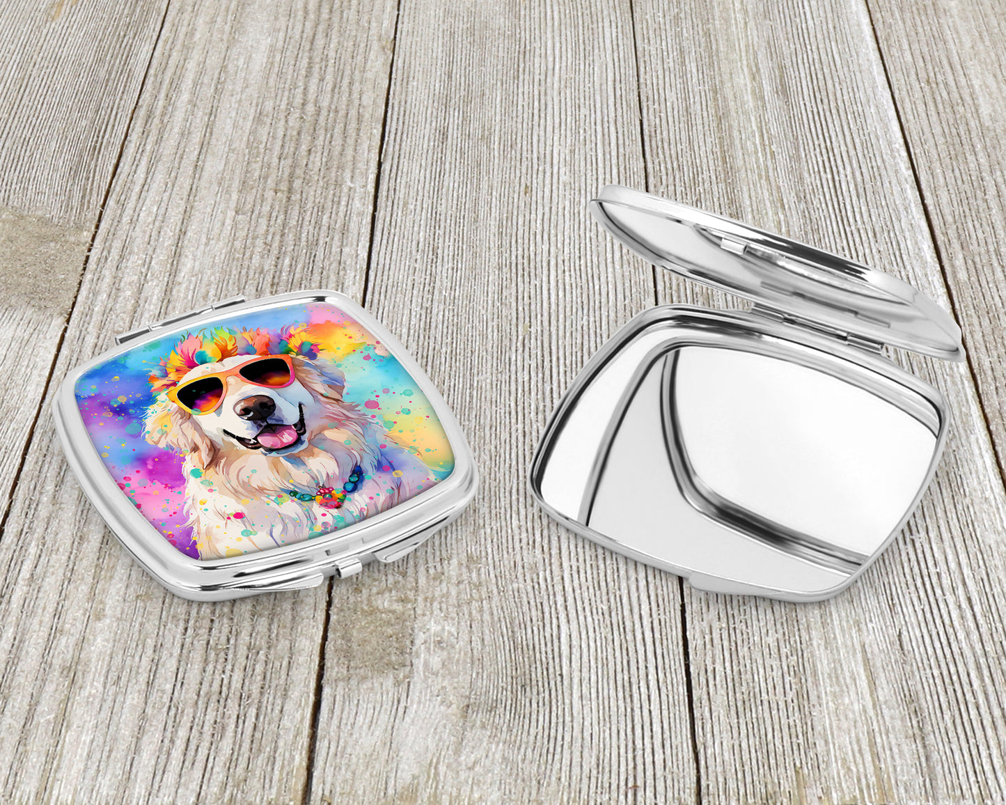 Great Pyrenees Hippie Dawg Compact Mirror