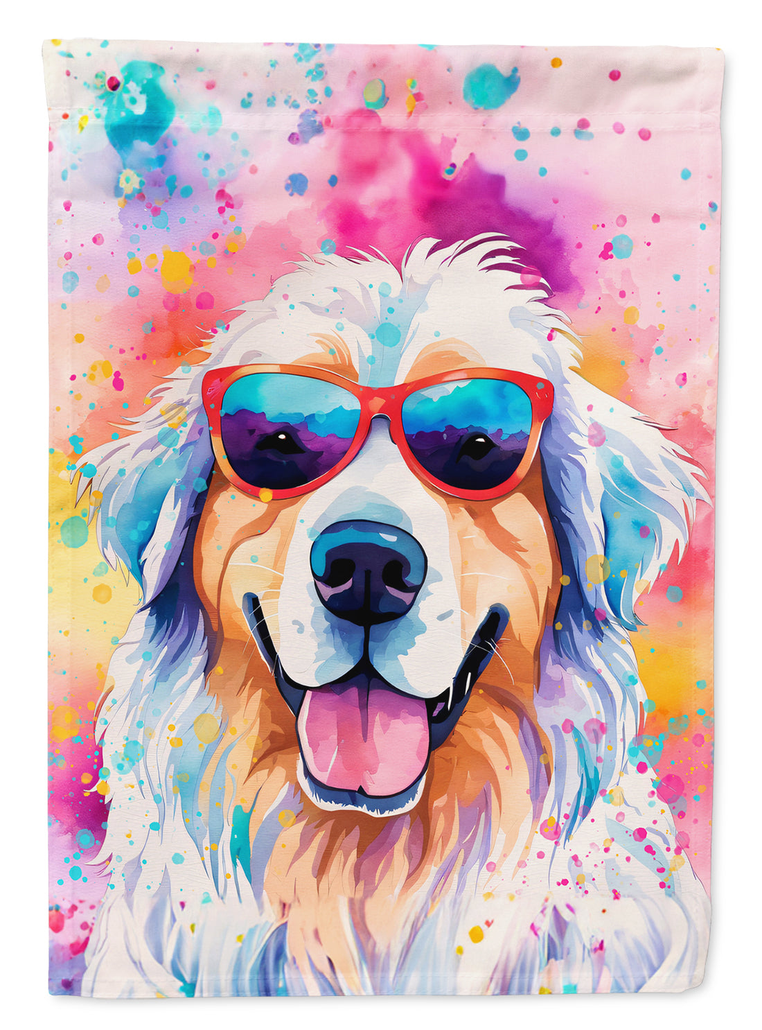 Buy this Great Pyrenees Hippie Dawg Garden Flag