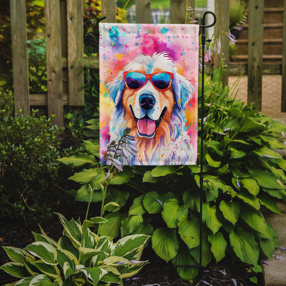 Great Pyrenees Hippie Dawg Garden Flag