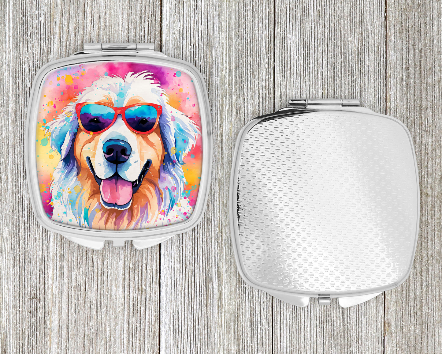 Great Pyrenees Hippie Dawg Compact Mirror