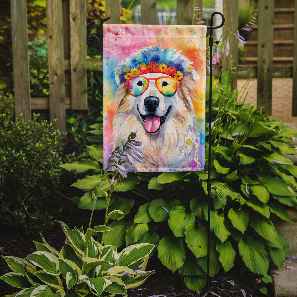 Great Pyrenees Hippie Dawg Garden Flag