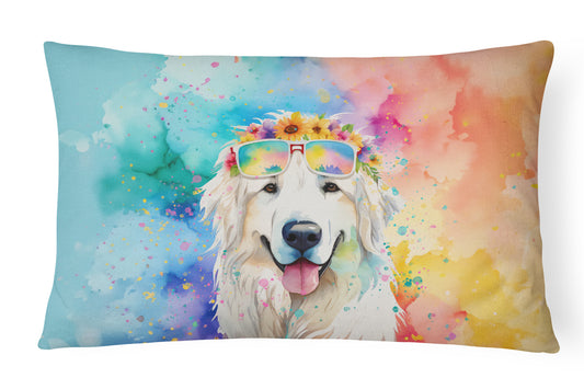 Buy this Great Pyrenees Hippie Dawg Throw Pillow