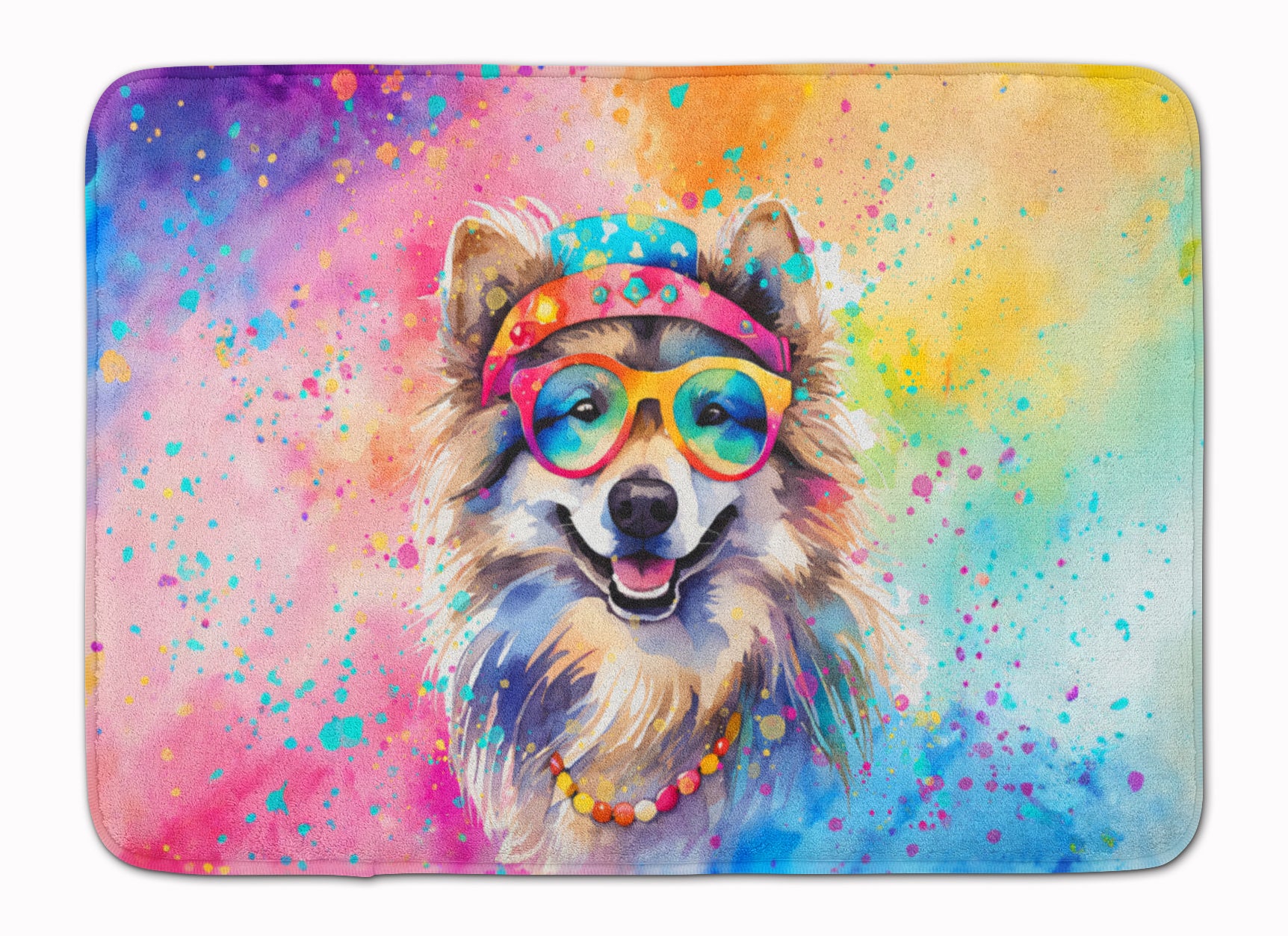 Buy this Keeshond Hippie Dawg Memory Foam Kitchen Mat