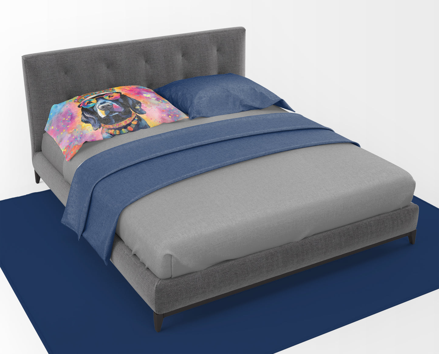 Black Labrador Hippie Dawg Standard Pillowcase