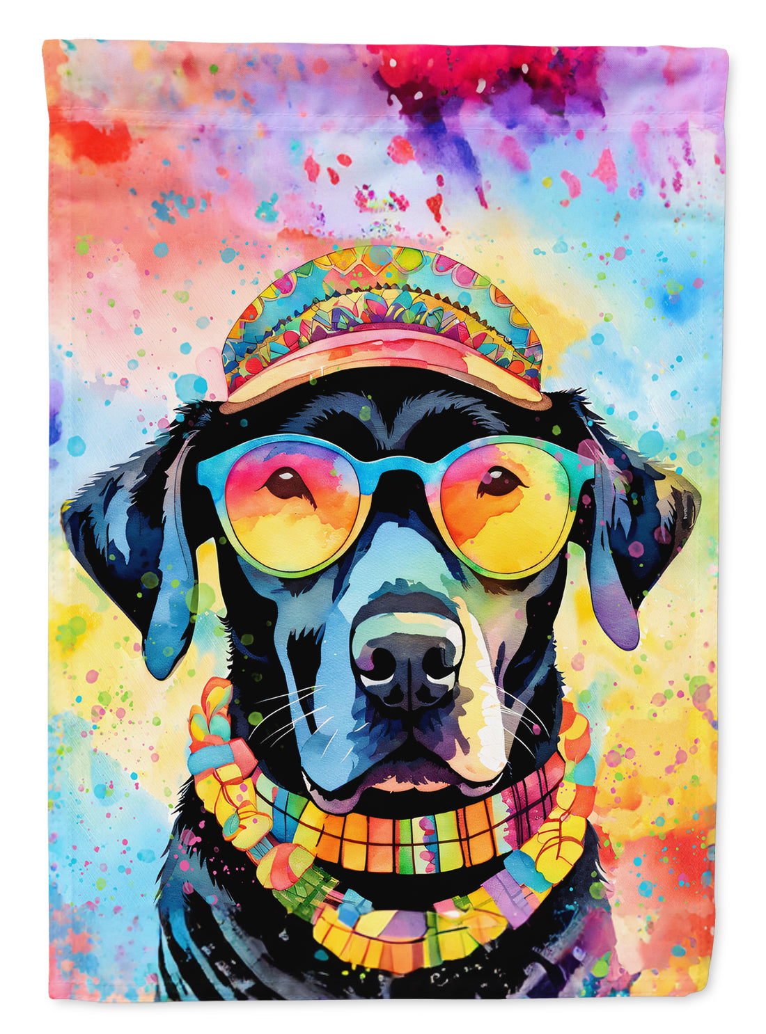 Buy this Black Labrador Hippie Dawg House Flag