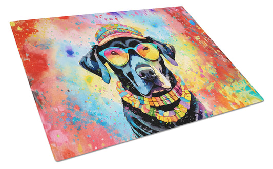 Buy this Black Labrador Hippie Dawg Glass Cutting Board