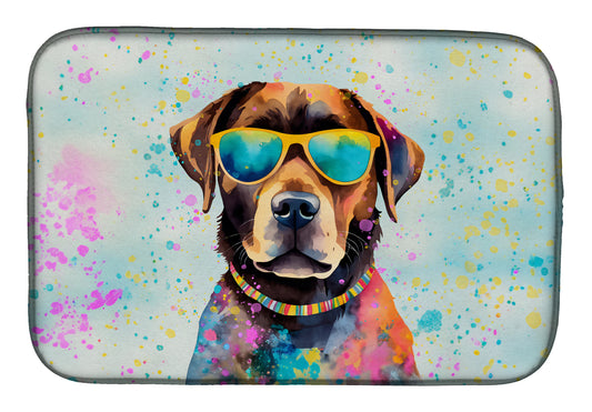 Buy this Chocolate Labrador Hippie Dawg Dish Drying Mat