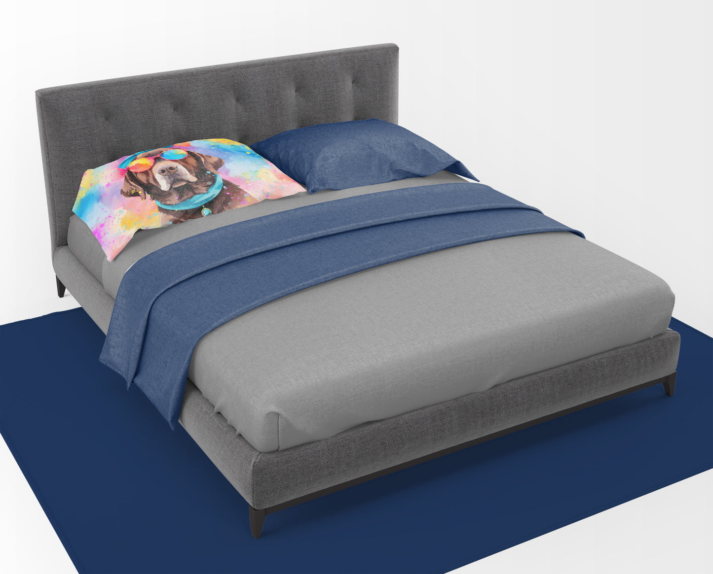 Chocolate Labrador Hippie Dawg Standard Pillowcase