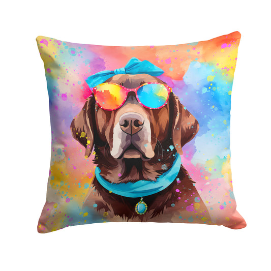 Buy this Chocolate Labrador Hippie Dawg Throw Pillow