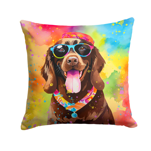 Buy this Chocolate Labrador Hippie Dawg Throw Pillow