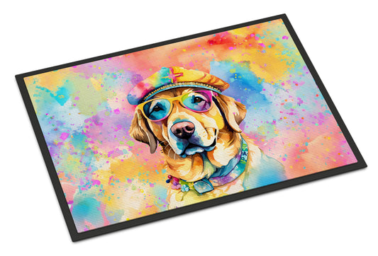 Buy this Yellow Labrador Hippie Dawg Doormat