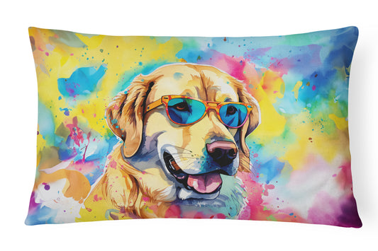 Buy this Yellow Labrador Hippie Dawg Throw Pillow