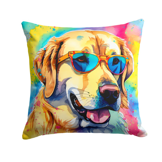 Buy this Yellow Labrador Hippie Dawg Throw Pillow