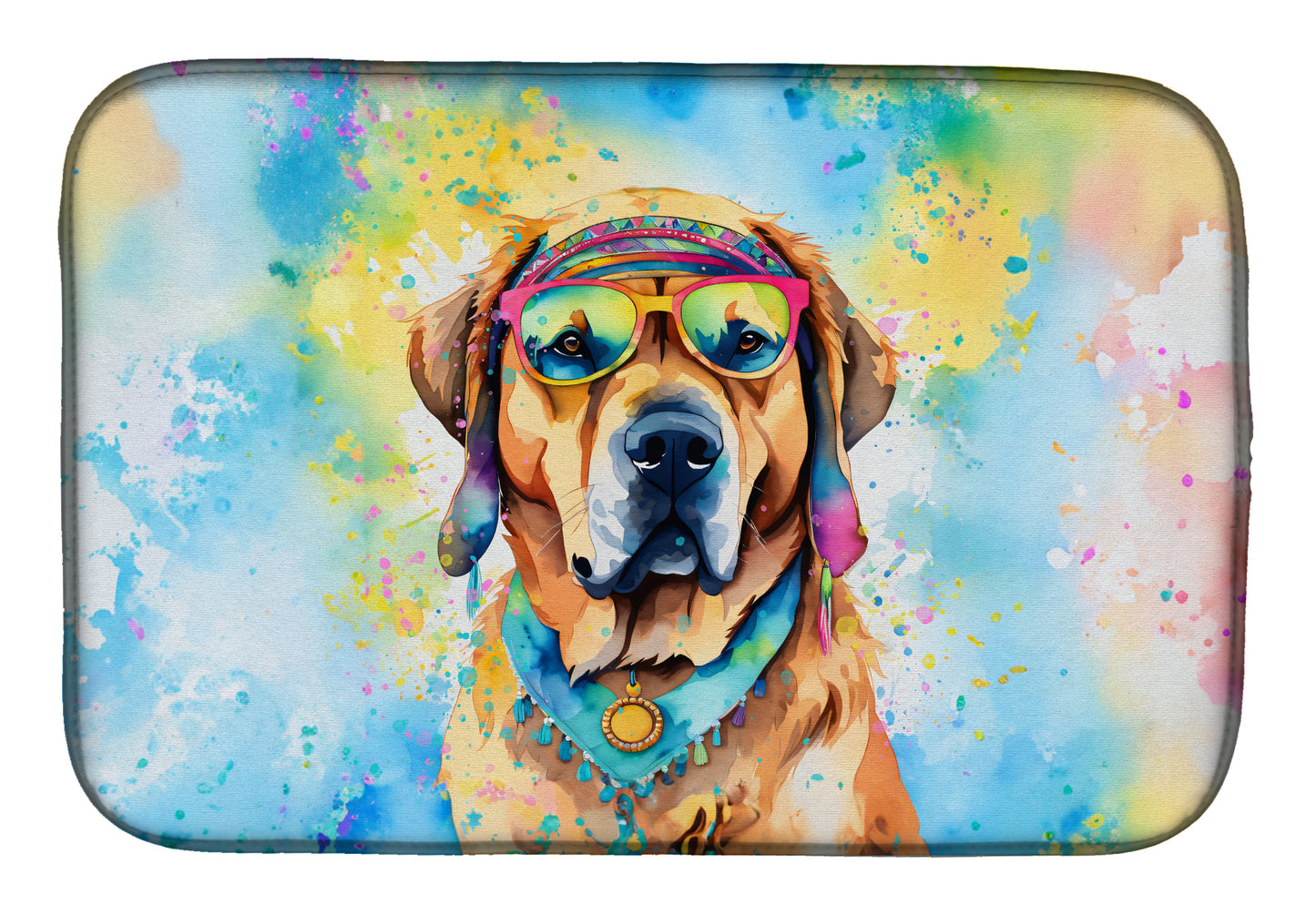 Buy this Mastiff Hippie Dawg Dish Drying Mat