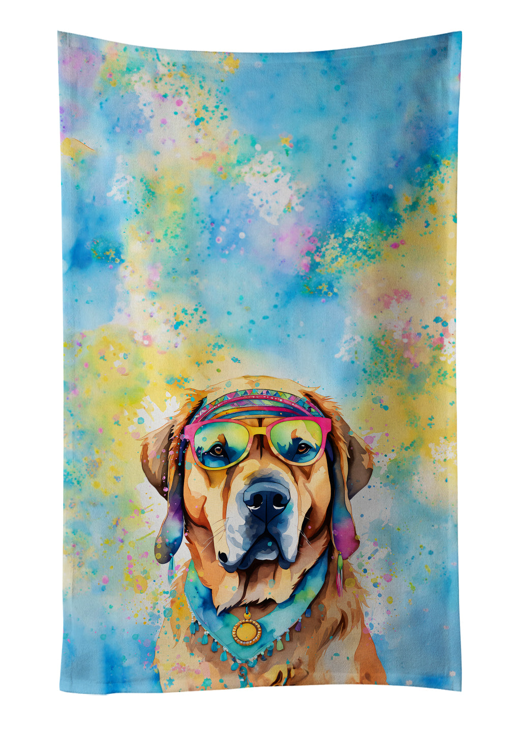 Buy this Mastiff Hippie Dawg Kitchen Towel