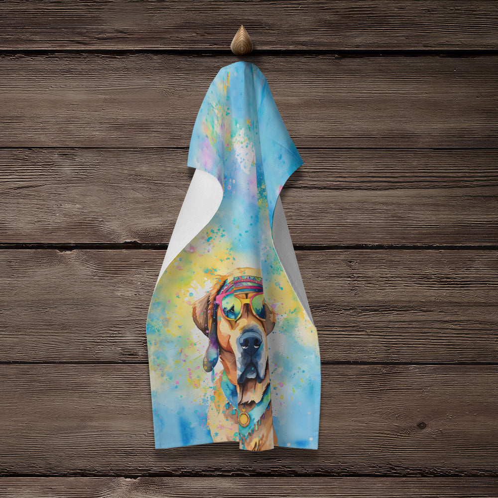 Mastiff Hippie Dawg Kitchen Towel