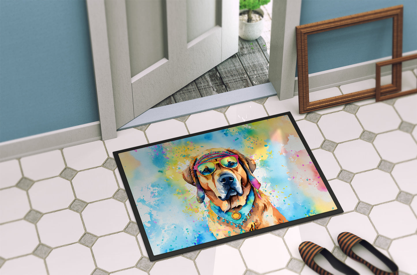 Mastiff Hippie Dawg Doormat