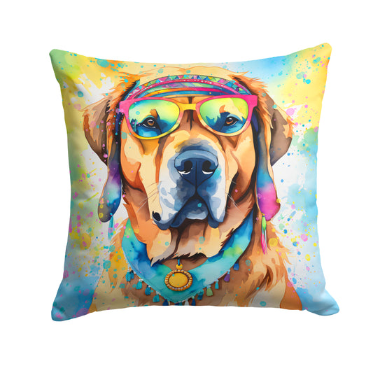 Buy this Mastiff Hippie Dawg Throw Pillow