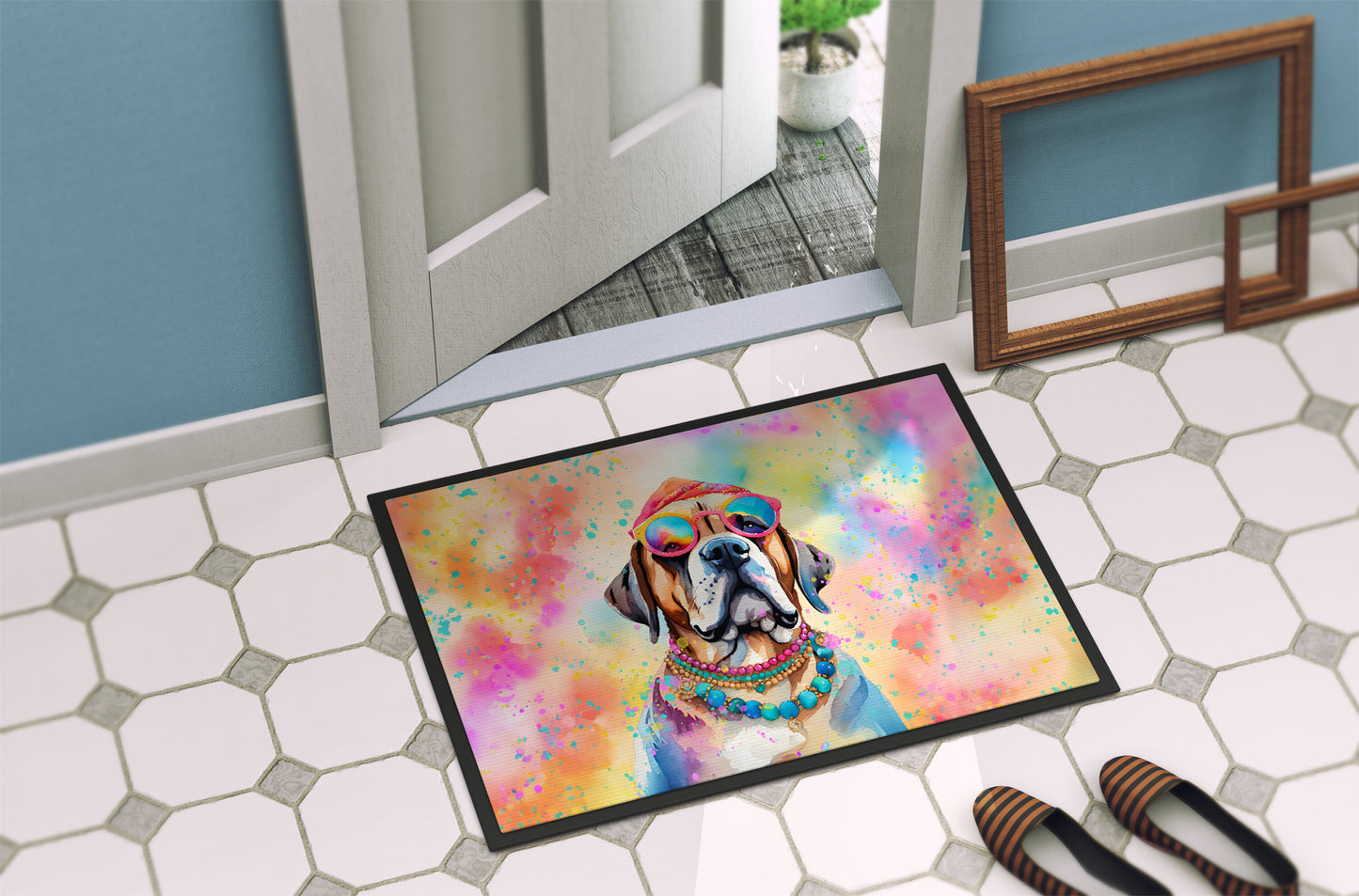 Mastiff Hippie Dawg Doormat