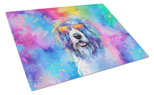 Buy this Old English Sheepdog Hippie Dawg Glass Cutting Board