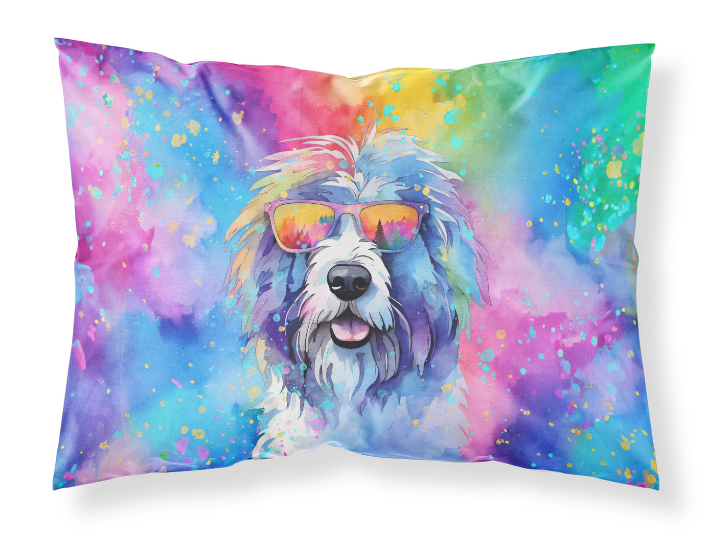 Buy this Old English Sheepdog Hippie Dawg Standard Pillowcase