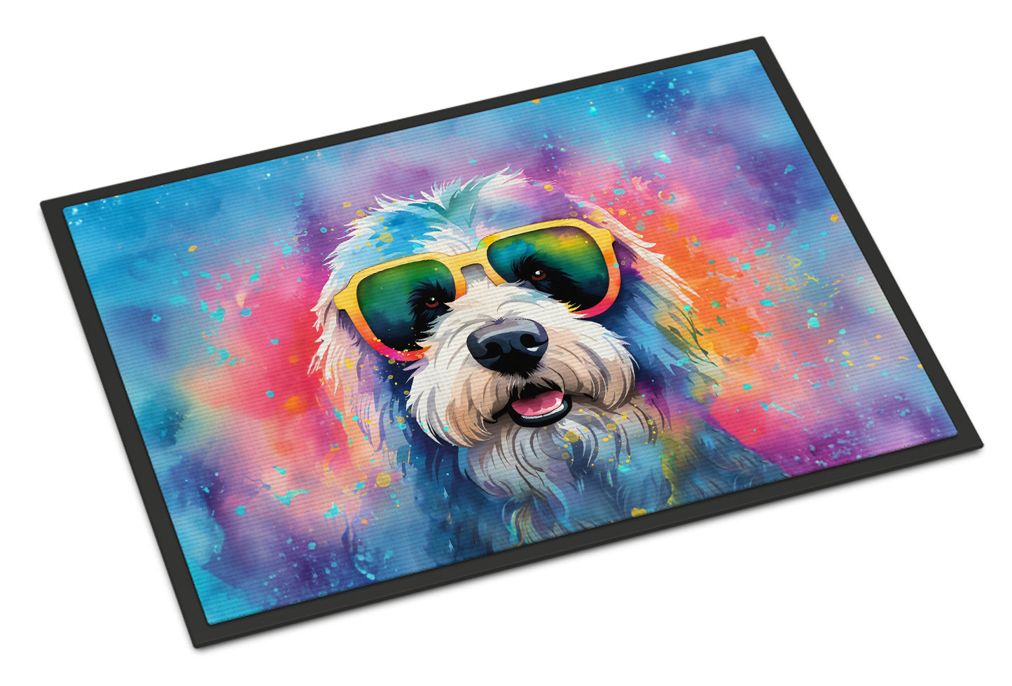 Buy this Old English Sheepdog Hippie Dawg Doormat