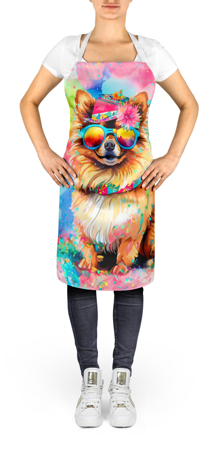 Pomeranian Hippie Dawg Apron