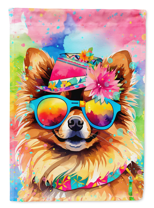 Buy this Pomeranian Hippie Dawg House Flag