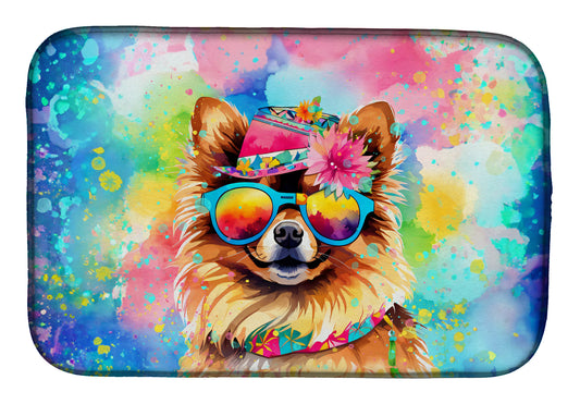 Buy this Pomeranian Hippie Dawg Dish Drying Mat