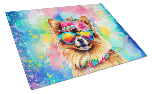 Buy this Pomeranian Hippie Dawg Glass Cutting Board