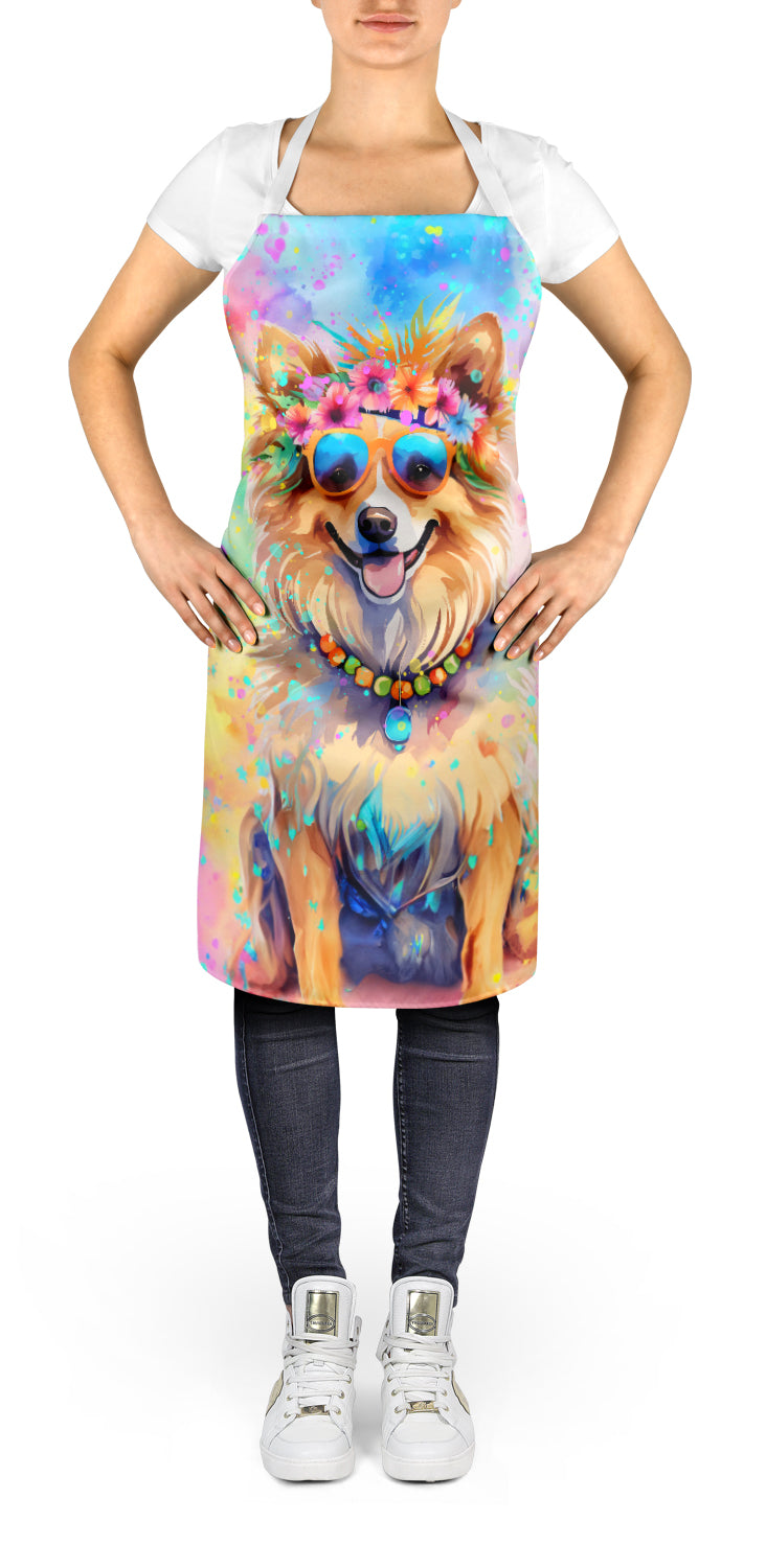 Pomeranian Hippie Dawg Apron