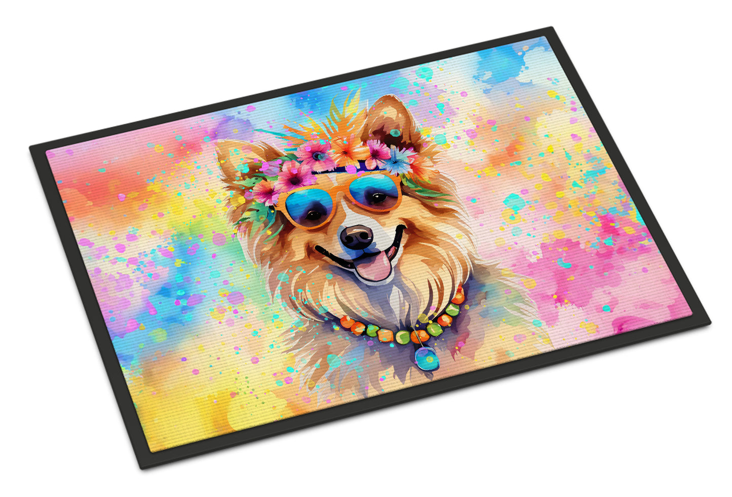 Buy this Pomeranian Hippie Dawg Doormat