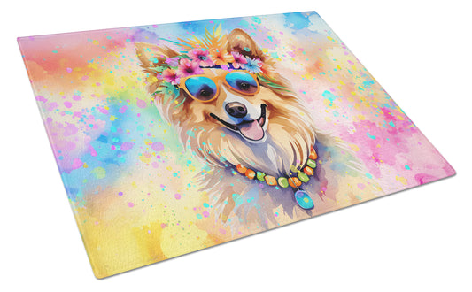 Buy this Pomeranian Hippie Dawg Glass Cutting Board