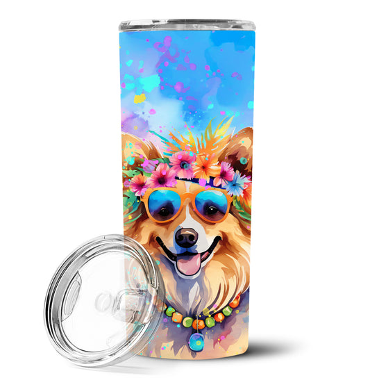 Buy this Pomeranian Hippie Dawg Stainless Steel Skinny Tumbler