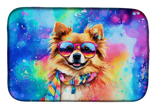 Buy this Pomeranian Hippie Dawg Dish Drying Mat