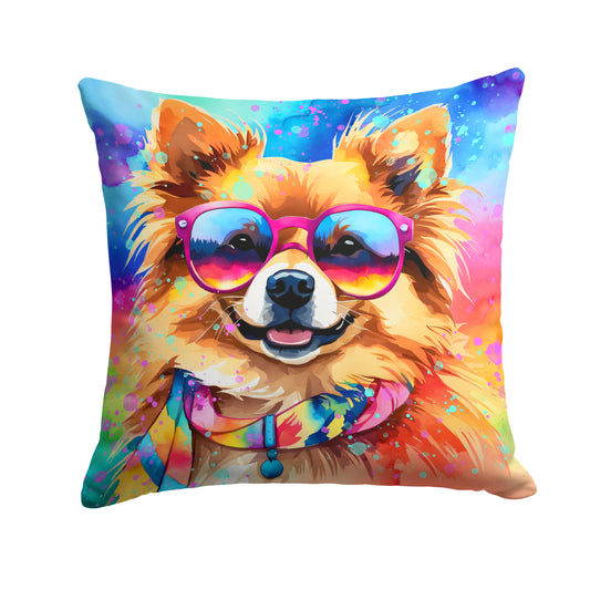 Buy this Pomeranian Hippie Dawg Throw Pillow