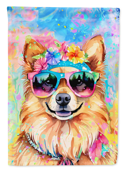 Buy this Pomeranian Hippie Dawg House Flag