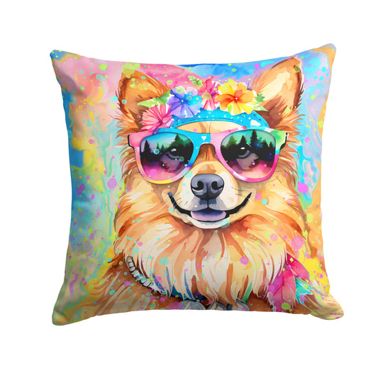 Buy this Pomeranian Hippie Dawg Throw Pillow