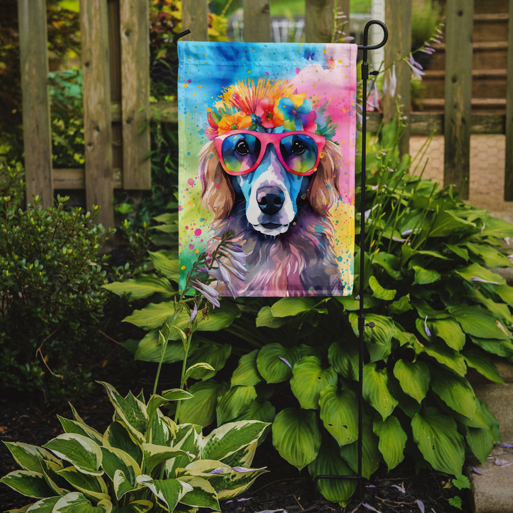 Poodle Hippie Dawg Garden Flag