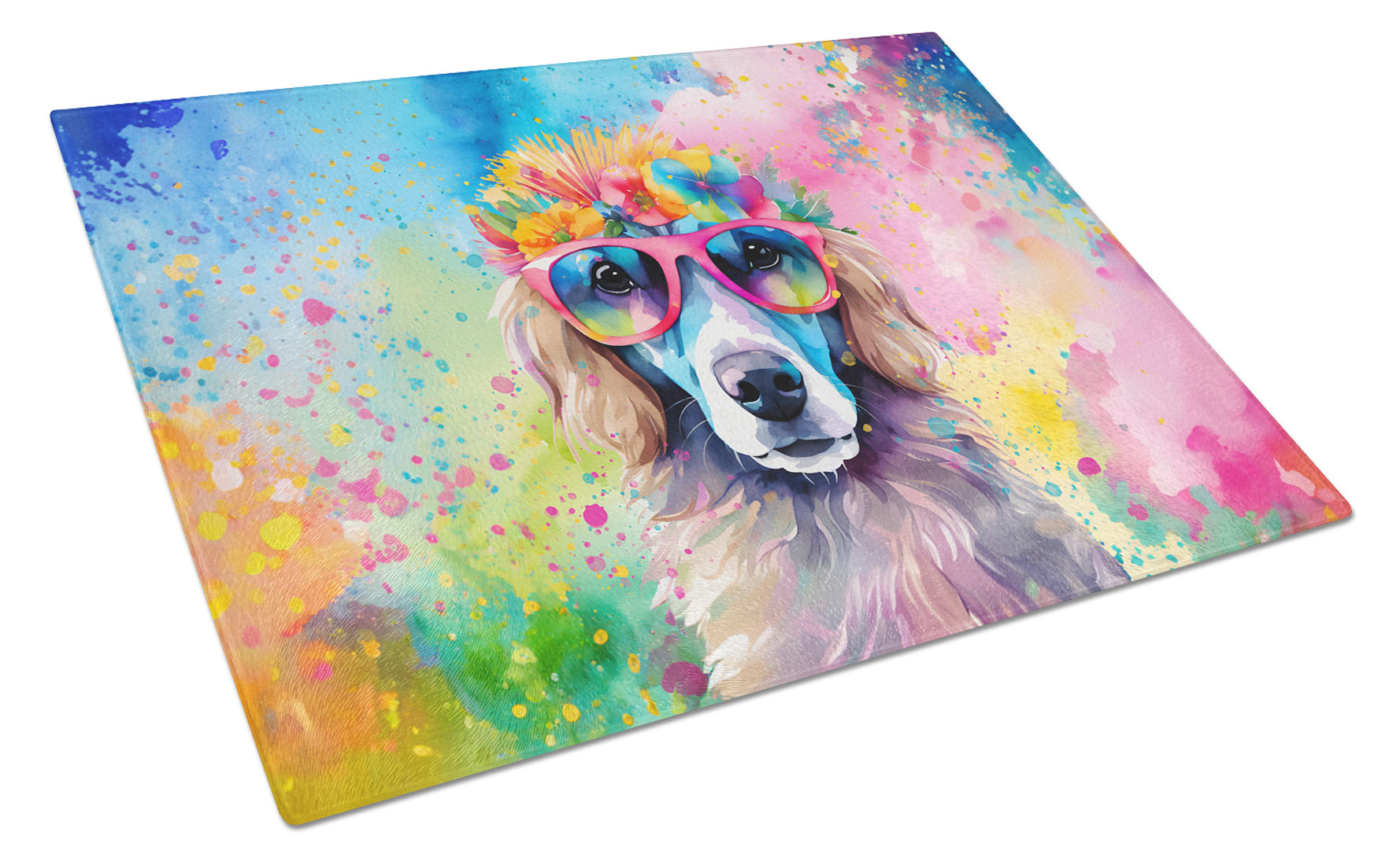 Buy this Poodle Hippie Dawg Glass Cutting Board