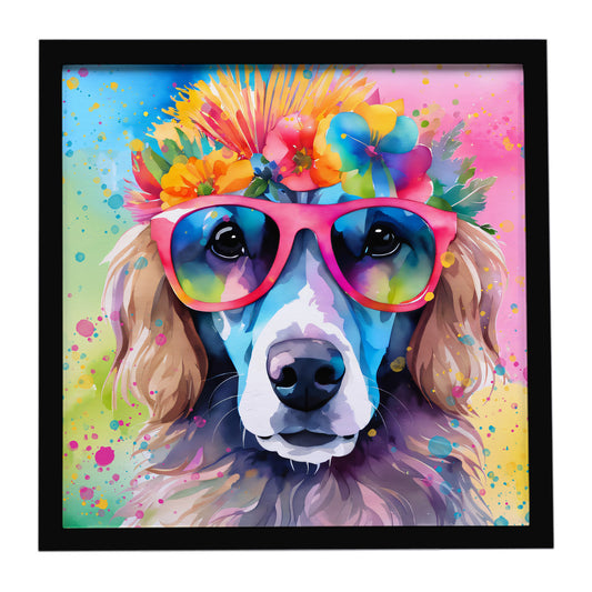 Buy this Poodle Hippie Dawg Framed Metal Print